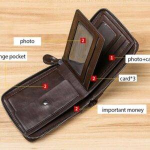 genuine cow leather wallet